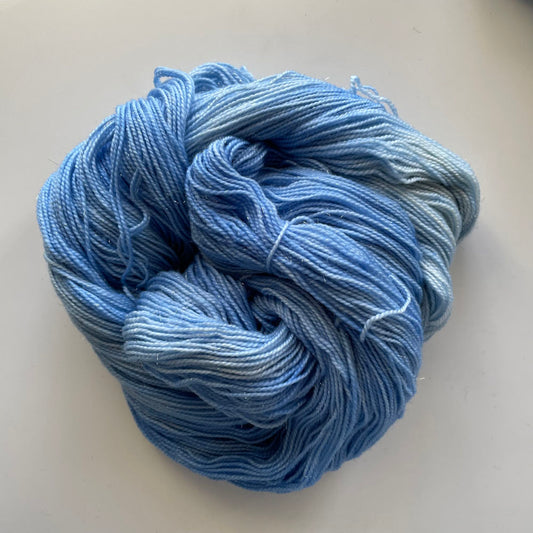 Silver Sparkle Sock - Blue Skies