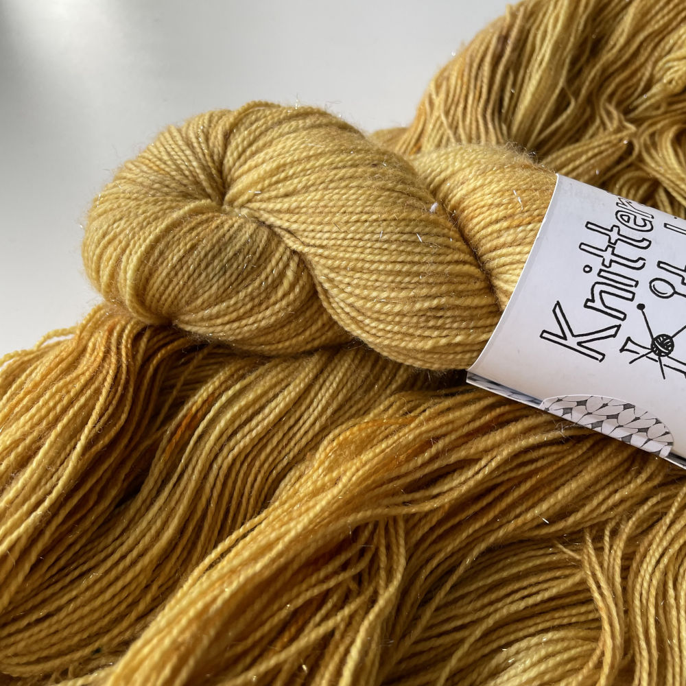 Silver Sparkle Sock - Golden