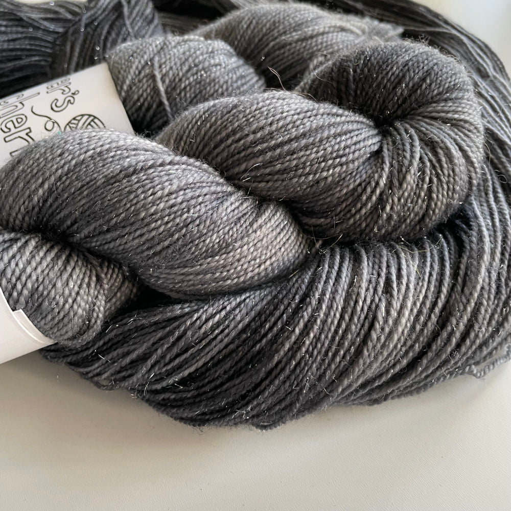 Silver Sparkle Sock - Grey (OOAK)
