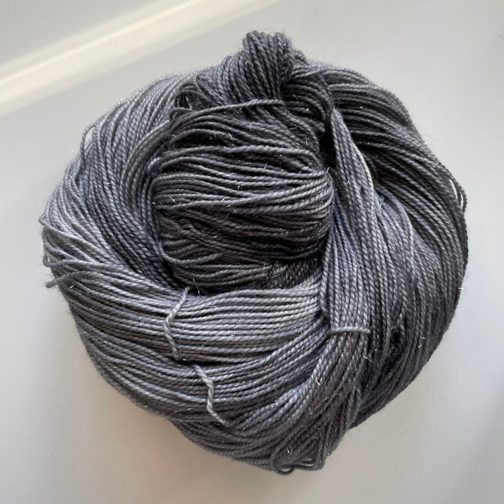 Silver Sparkle Sock - Grey (OOAK)