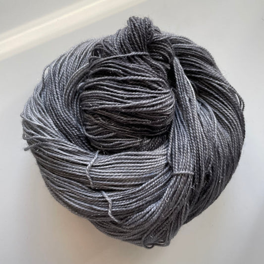 Silver Sparkle Sock - Grey (OOAK)
