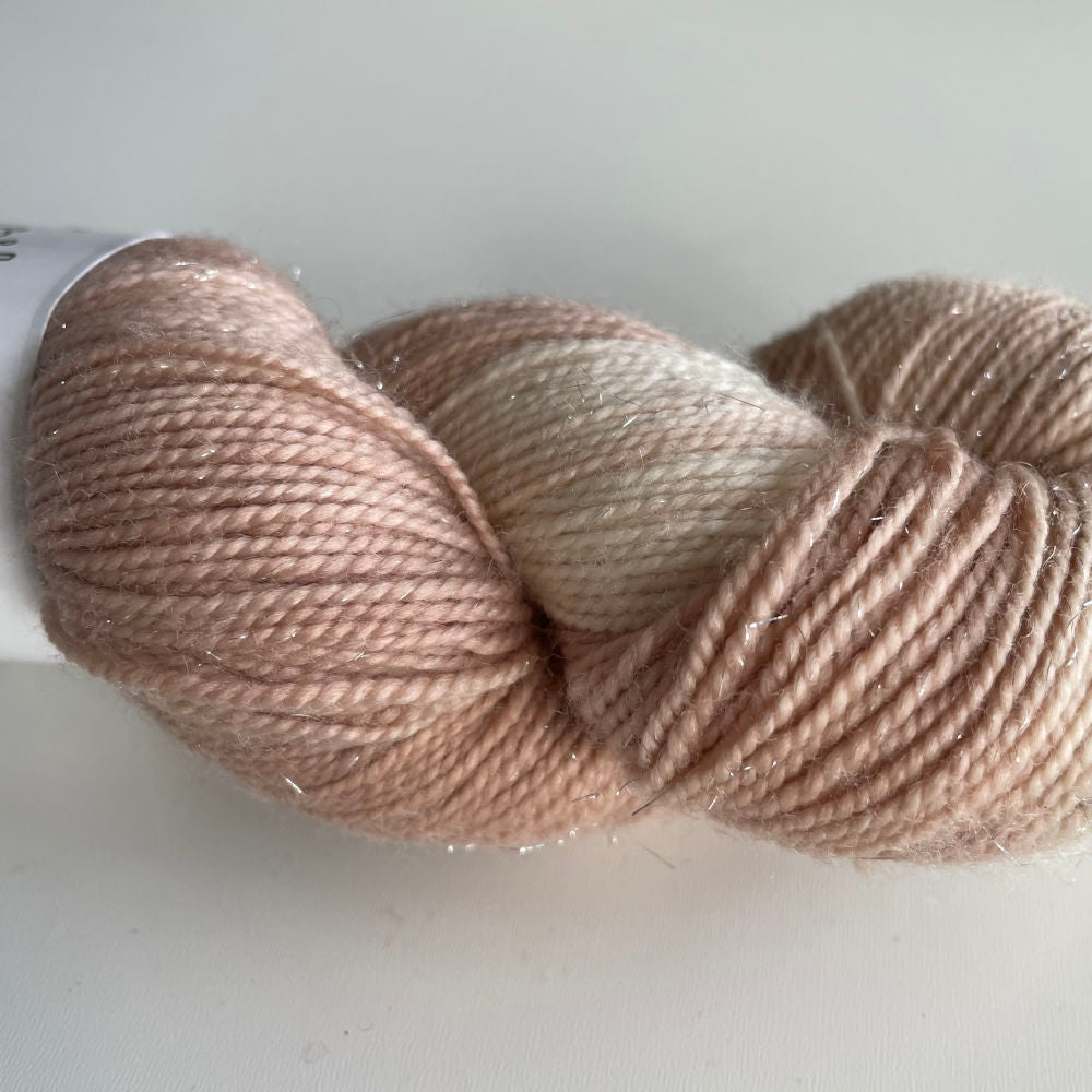 Silver Sparkle Sock - Avocado (plantefarvet)