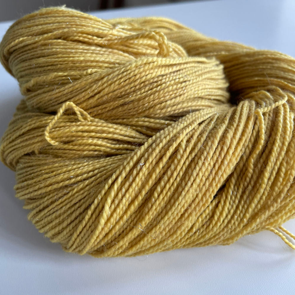 Silver Sparkle Sock - Dock/Skræppe (plantefarvet)