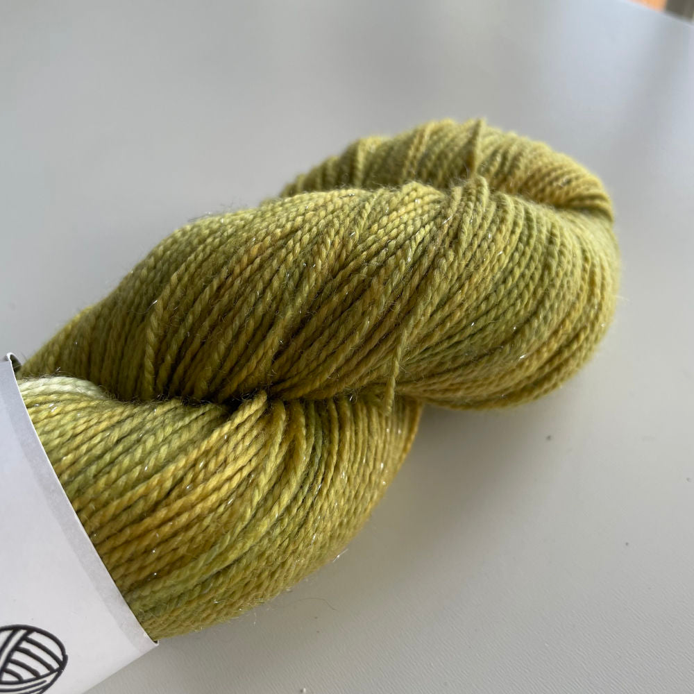 Silver Sparkle Sock - Dock/Skræppe + Indigo (plantefarvet)