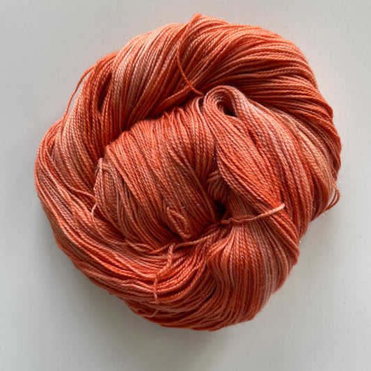 Silver Sparkle Sock - Madder/Krap 3 (plantefarvet)