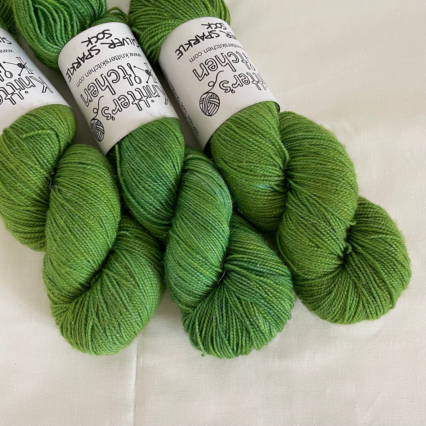 Silver Sparkle Sock - Rainforest