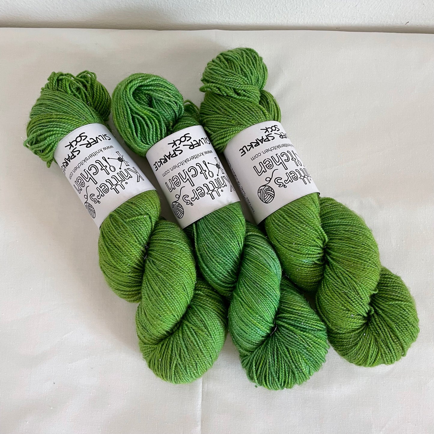 Silver Sparkle Sock - Rainforest