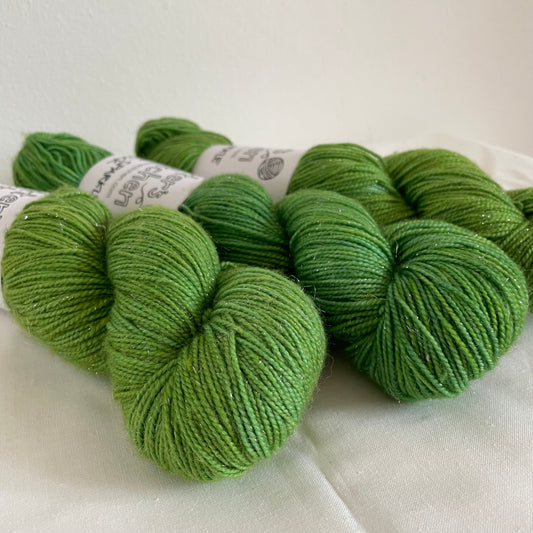 Silver Sparkle Sock - Rainforest