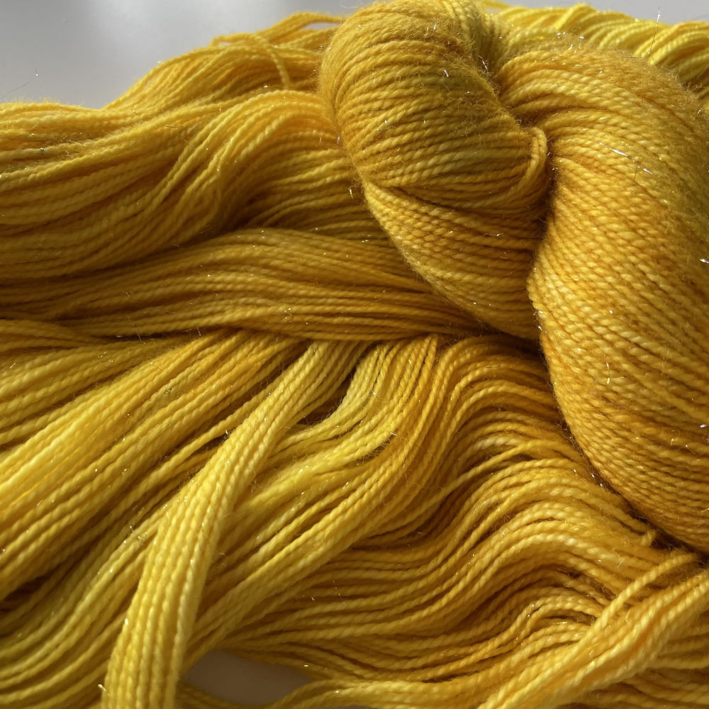 Silver Sparkle Sock - Summer Sun