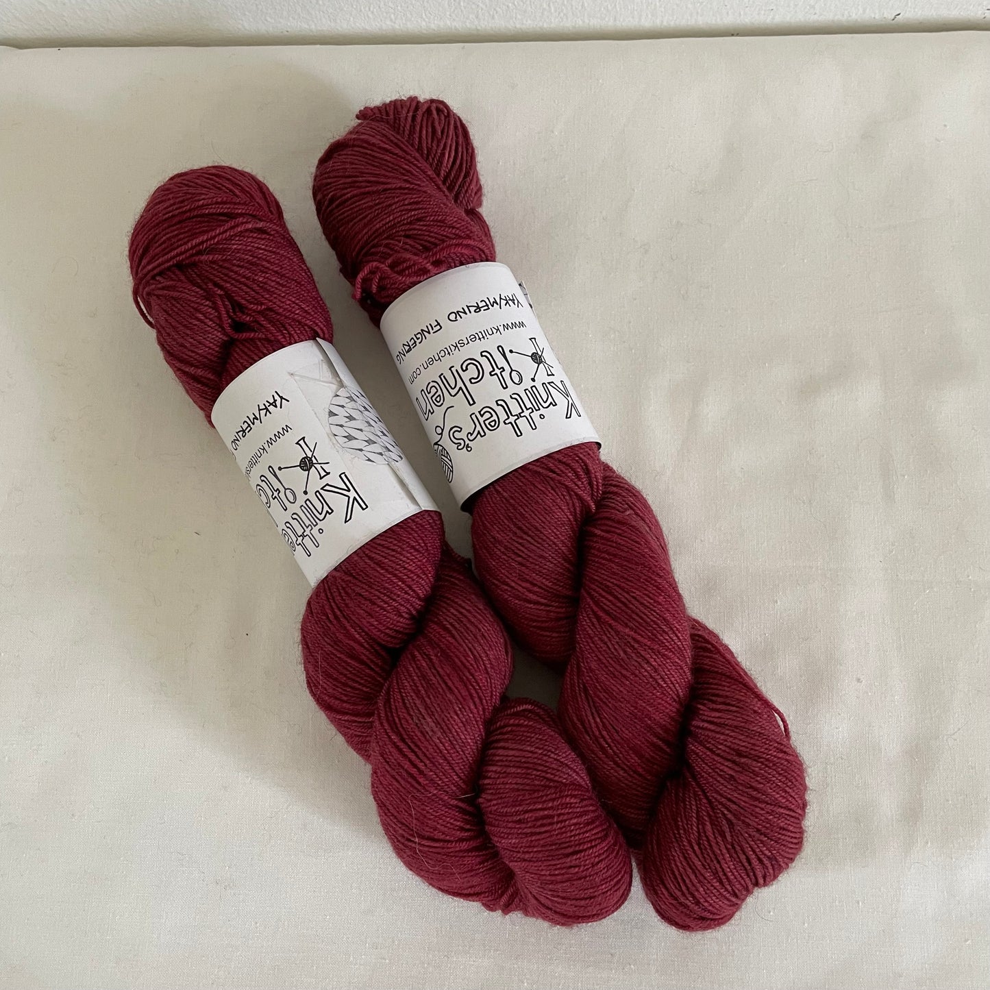 Yak/Merino Fingering - Bordeaux