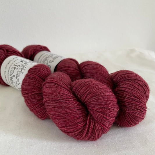 Yak/Merino Fingering - Bordeaux