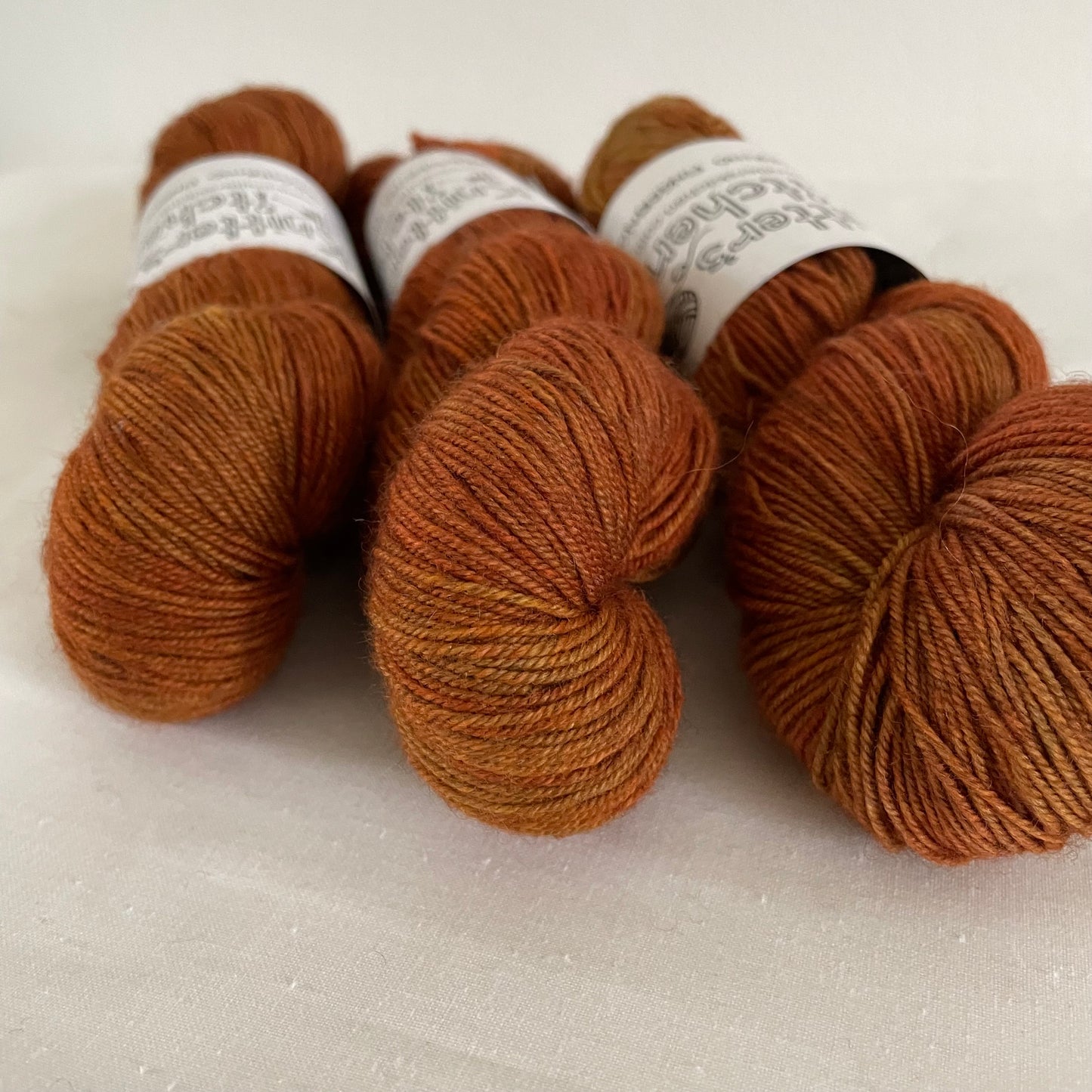 Yak/Merino Fingering - Dark Rust