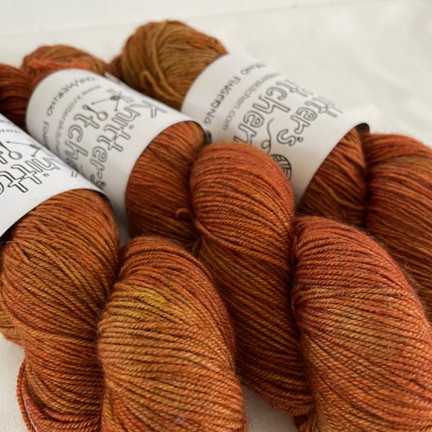 Yak/Merino Fingering - Dark Rust