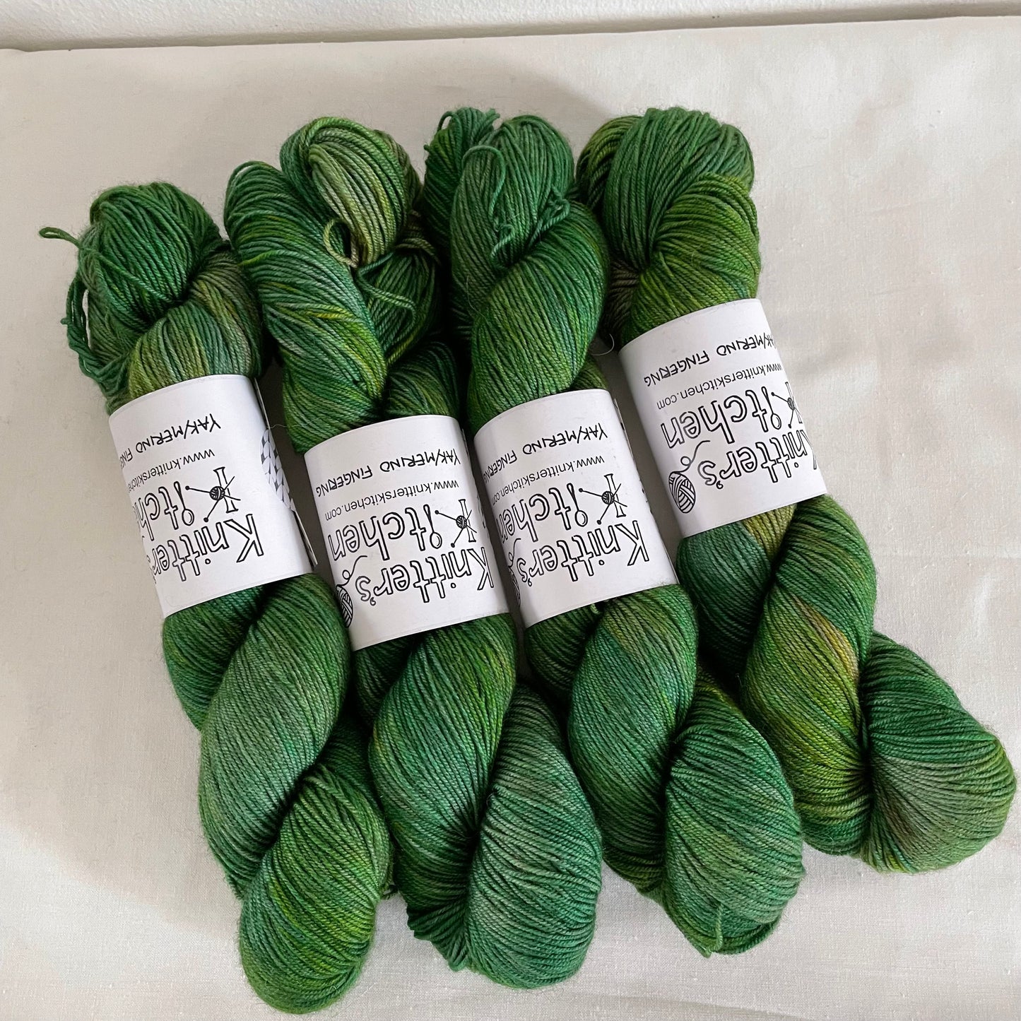 Yak/Merino Fingering - Forest Floor