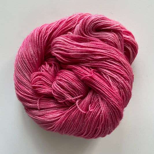 Silver Sparkle Sock - Pretty In Pink