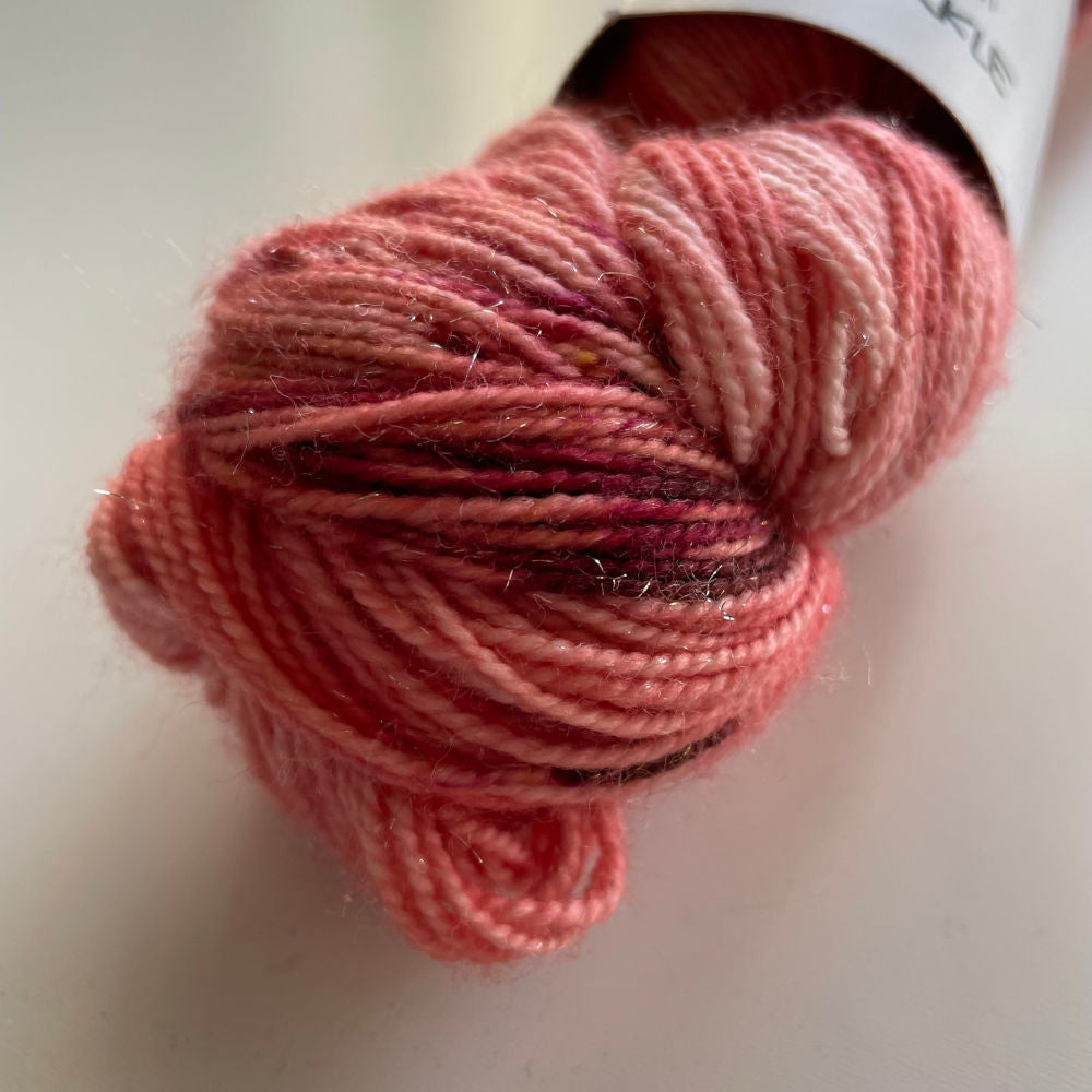 Silver Sparkle Sock - Ruby Mining