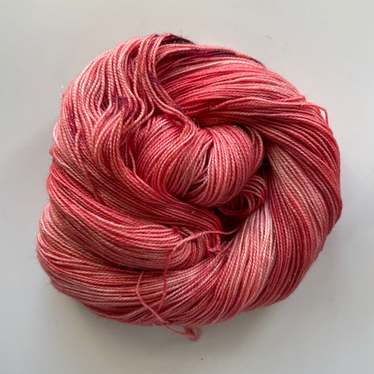 Silver Sparkle Sock - Ruby Mining