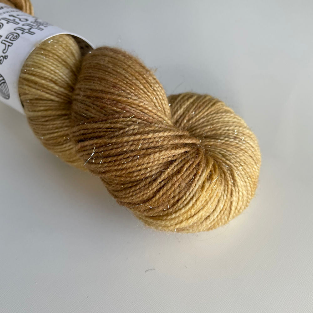 Silver Sparkle Sock - Toffee Flavor